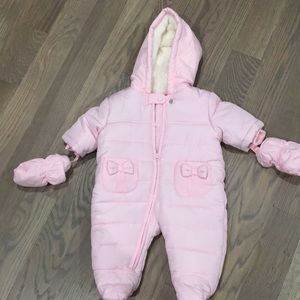 NWOT children’s place pink snowsuit